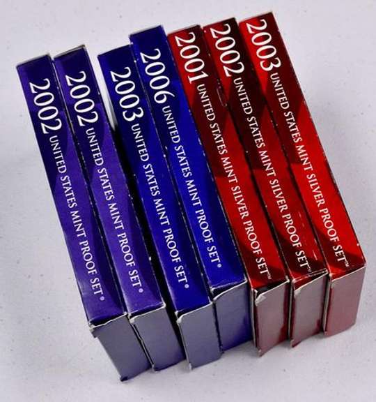 Modern Proof Set Lot, Clad and Silver