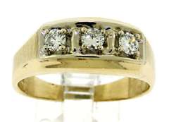 Classic 14kt Gent's Diamond Ring