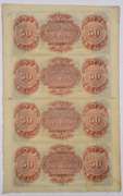 $50 Canal Bank  Obsolete Uncut Sheet  Ca 1830-50