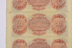 $50 Canal Bank  Obsolete Uncut Sheet  Ca 1830-50