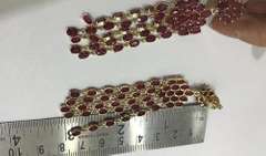 14kt Gold Ruby Earrings, 30+ CTW