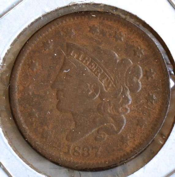 1837 Coronet Head Large Cent