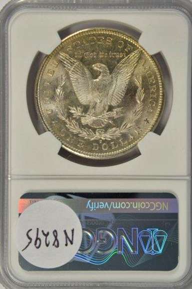 Sparkling-white Gem BU 1881-S Morgan Dollar. NGC MS65