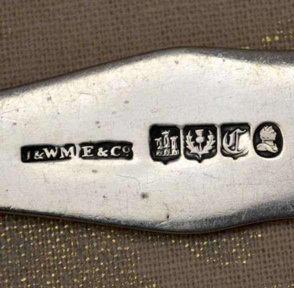 1834 Scottish Georgian Sterling Silver Kings Pattern Large Stuffing  Spoon