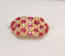 Stunning 14kt Gold, Ruby, & Diamond Ring