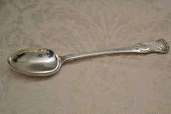 1834 Scottish Georgian Sterling Silver Kings Pattern Large Stuffing  Spoon