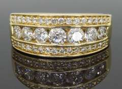 14K Yellow Gold Diamond Ring
