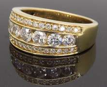 14K Yellow Gold Diamond Ring