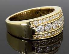 14K Yellow Gold Diamond Ring