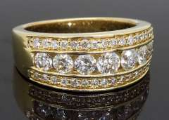 14K Yellow Gold Diamond Ring