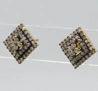 Sterling Silver Diamond Earrings