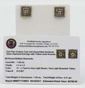 Sterling Silver Diamond Earrings