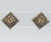 Sterling Silver Diamond Earrings