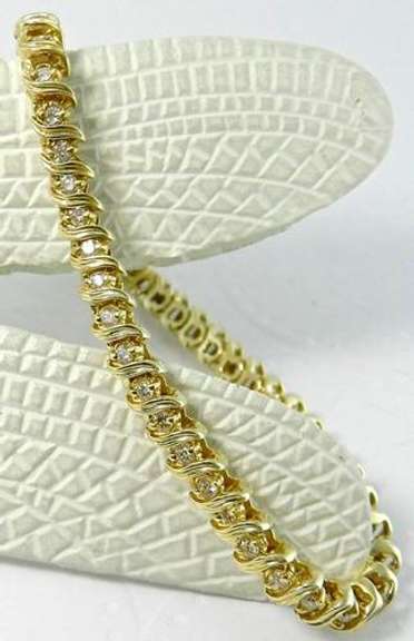 Popular S-Link 14K Diamond Bracelet
