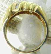 Classic Gents 14K Gold & Diamond Ring