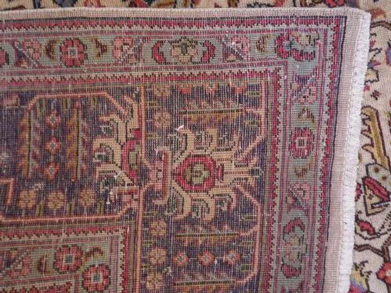 Beautiful Semi Antique Geometric Persian Tabriz 8.5x11.4