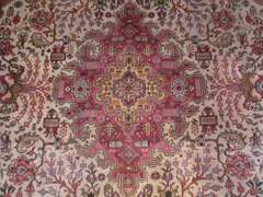 Beautiful Semi Antique Geometric Persian Tabriz 8.5x11.4