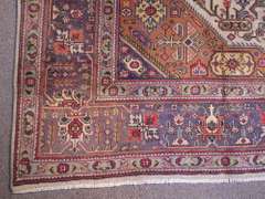 Beautiful Semi Antique Geometric Persian Tabriz 8.5x11.4