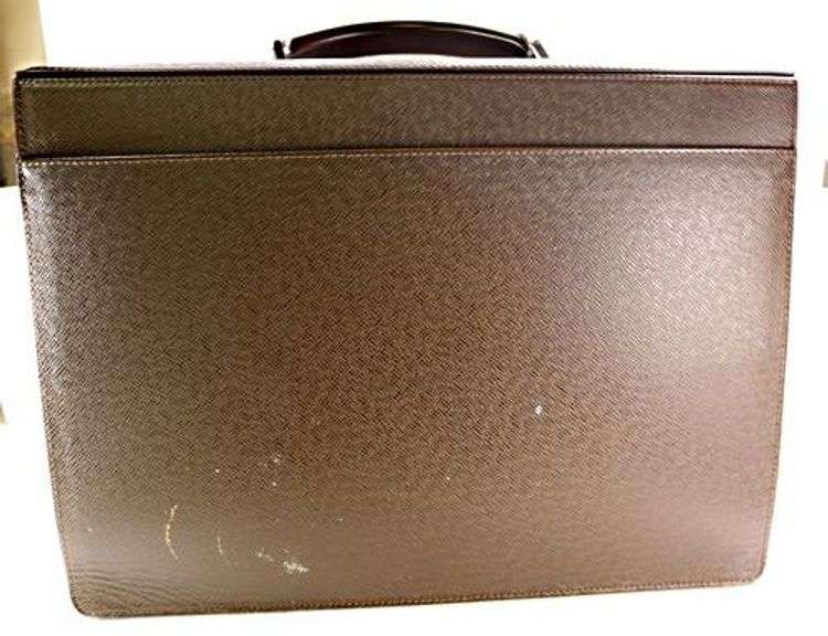 Robusto Briefcase in Grizzly Brown by Louis Vuitton
