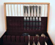 30 Pc Antique German Silver Plated Flatware Set for 6