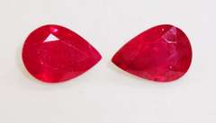 Luscious Natural Ruby Pair - 1.90 cts.