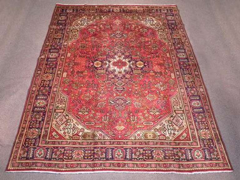 Semi Antique Heriz Design Persian Tabriz 11.0x8.2