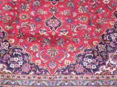 Fascinating Semi Antique Persian Kashan 12.8x9.5