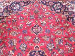 Fascinating Semi Antique Persian Kashan 12.8x9.5