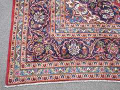 Fascinating Semi Antique Persian Kashan 12.8x9.5