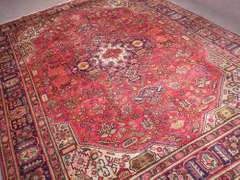 Semi Antique Heriz Design Persian Tabriz 11.0x8.2