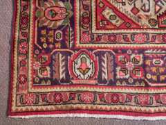 Semi Antique Heriz Design Persian Tabriz 11.0x8.2