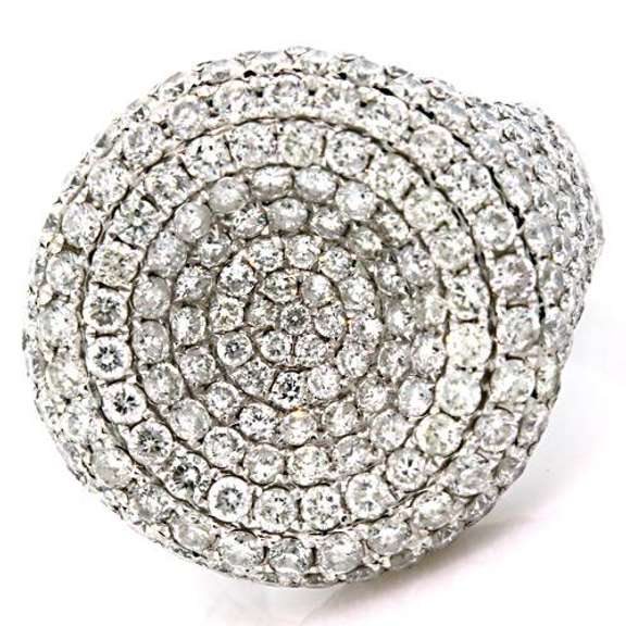 18kt White Gold 4.0+ Carat Diamond Ring
