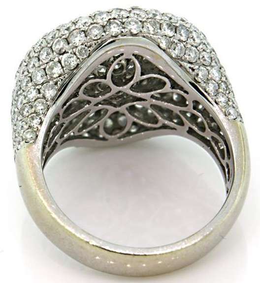 18kt White Gold 4.0+ Carat Diamond Ring
