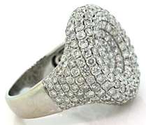 18kt White Gold 4.0+ Carat Diamond Ring