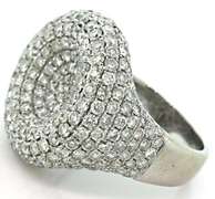 18kt White Gold 4.0+ Carat Diamond Ring