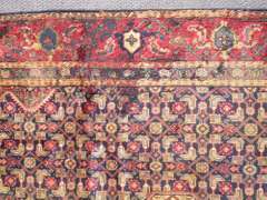 Semi Antique Persian Tabriz Mahi (Fish) Design 10.8x7