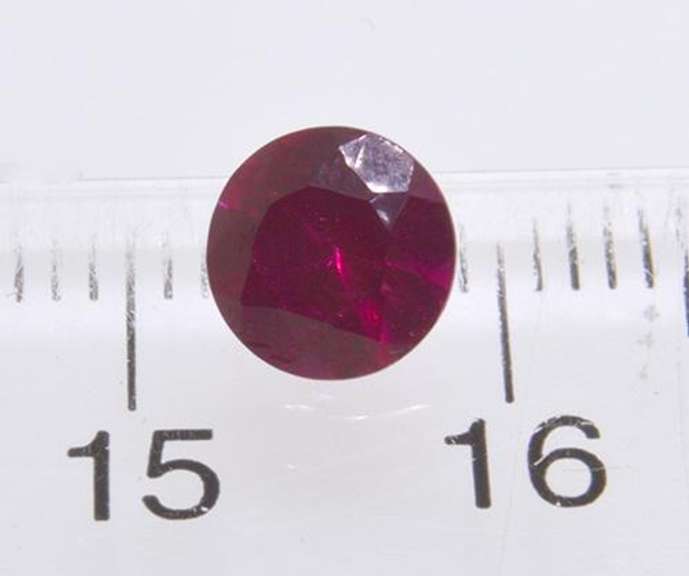 Round Lab Created Ruby, approx 1.34 CT