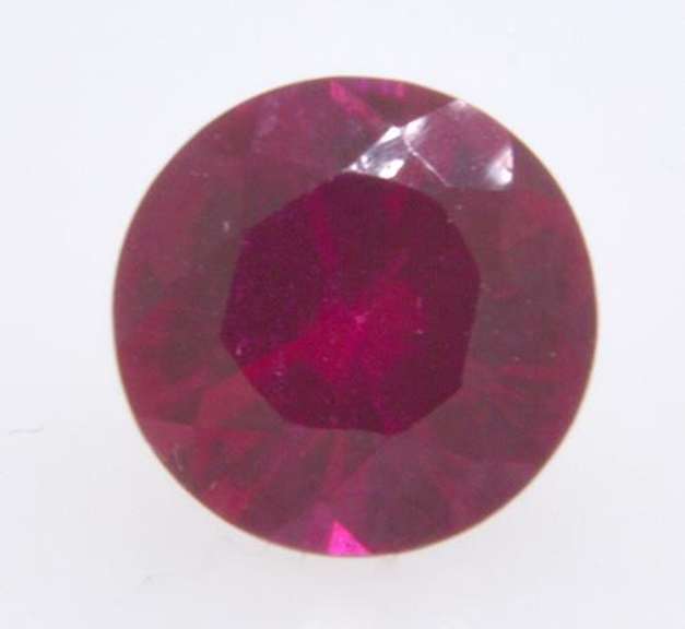 Round Lab Created Ruby, approx 1.34 CT