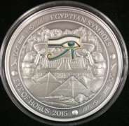 2015 Palau $20 Egyptian Eye of Horus 3oz Silver Coin