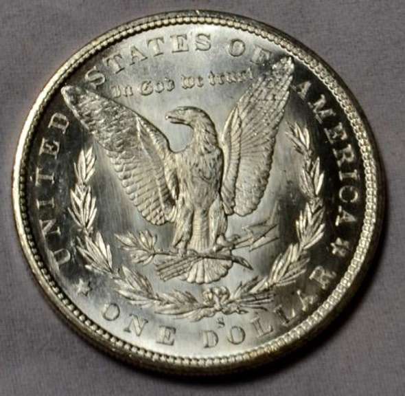 1880 S Choice BU Frosty White Morgan Dollar