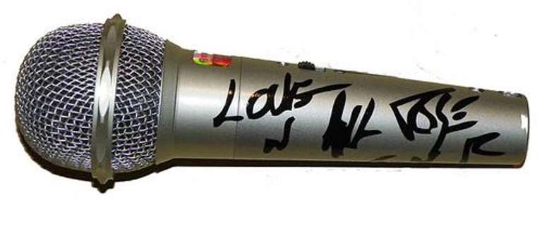 Guns N Roses Signed Facsimile Microphone - Axl Rose - Slash - Duff