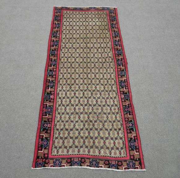 Hand Woven Semi Antique Persian Sarab 9.5x3.10