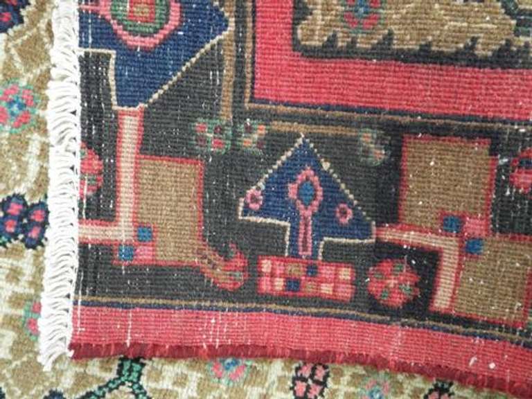 Hand Woven Semi Antique Persian Sarab 9.5x3.10