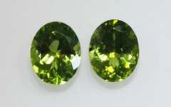 Sparkling Natural Peridot Pair