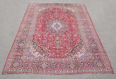 Hand Woven Semi Antique Persian Kashan 13.2x9.7