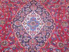 Hand Woven Semi Antique Persian Kashan 13.2x9.7