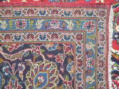 Hand Woven Semi Antique Persian Kashan 13.2x9.7