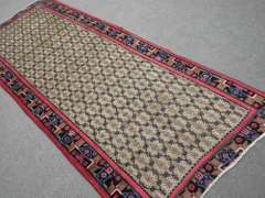 Hand Woven Semi Antique Persian Sarab 9.5x3.10