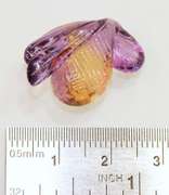 Sweet Hand-carved Ametrine Papaya