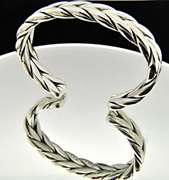 David Yurman Sterling Silver Chevron Cuff